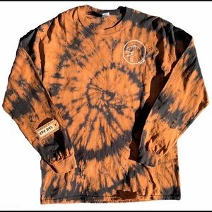 Unisex long sleeve tiedye tee